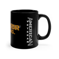 American Veteran Warrior Strong Black mug 11oz