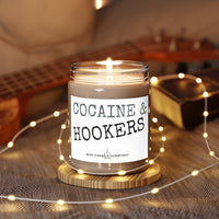 Cocaine & Hookers Scented Candle, 9oz