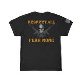 American Pride Respect All Fear None Short Sleeve Tee