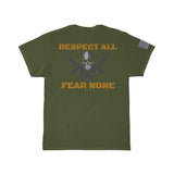 American Pride Respect All Fear None Short Sleeve Tee