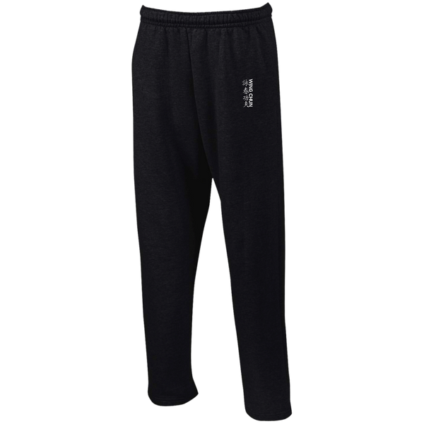 Wing Chun  Open Bottom Sweatpants with Pockets