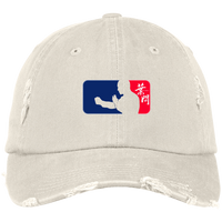 Wing Chun Red White Blue  District Distressed Cap