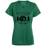 Happy Camper Ladies’ Moisture-Wicking V-Neck Tee