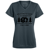 Happy Camper Ladies’ Moisture-Wicking V-Neck Tee