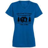 Happy Camper Ladies’ Moisture-Wicking V-Neck Tee