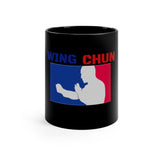 Wing Chun Red White Blue Mug Black mug 11oz